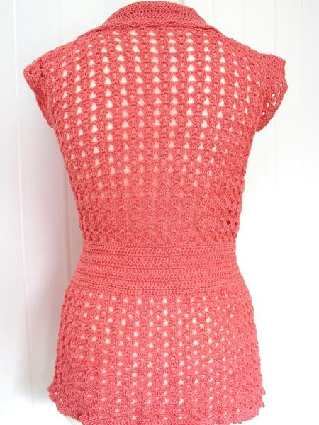 Häkelanleitung kurzärmeliger Cardigan "Anita", Gr. M